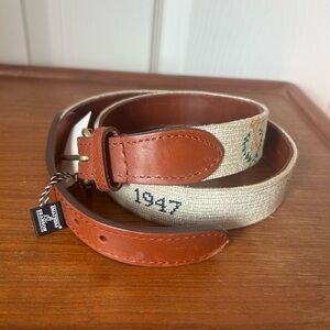 NWT Smathers & Branson hand-stitched needlepoint belt Size 36